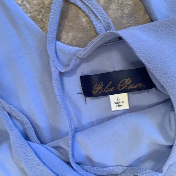 Blue Rain Periwinkle Criss Cross Dress - Picture 3 of 3